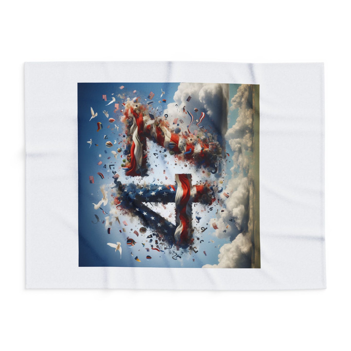 Fleece Blanket - Patriot 47 American Freedom Celebration
