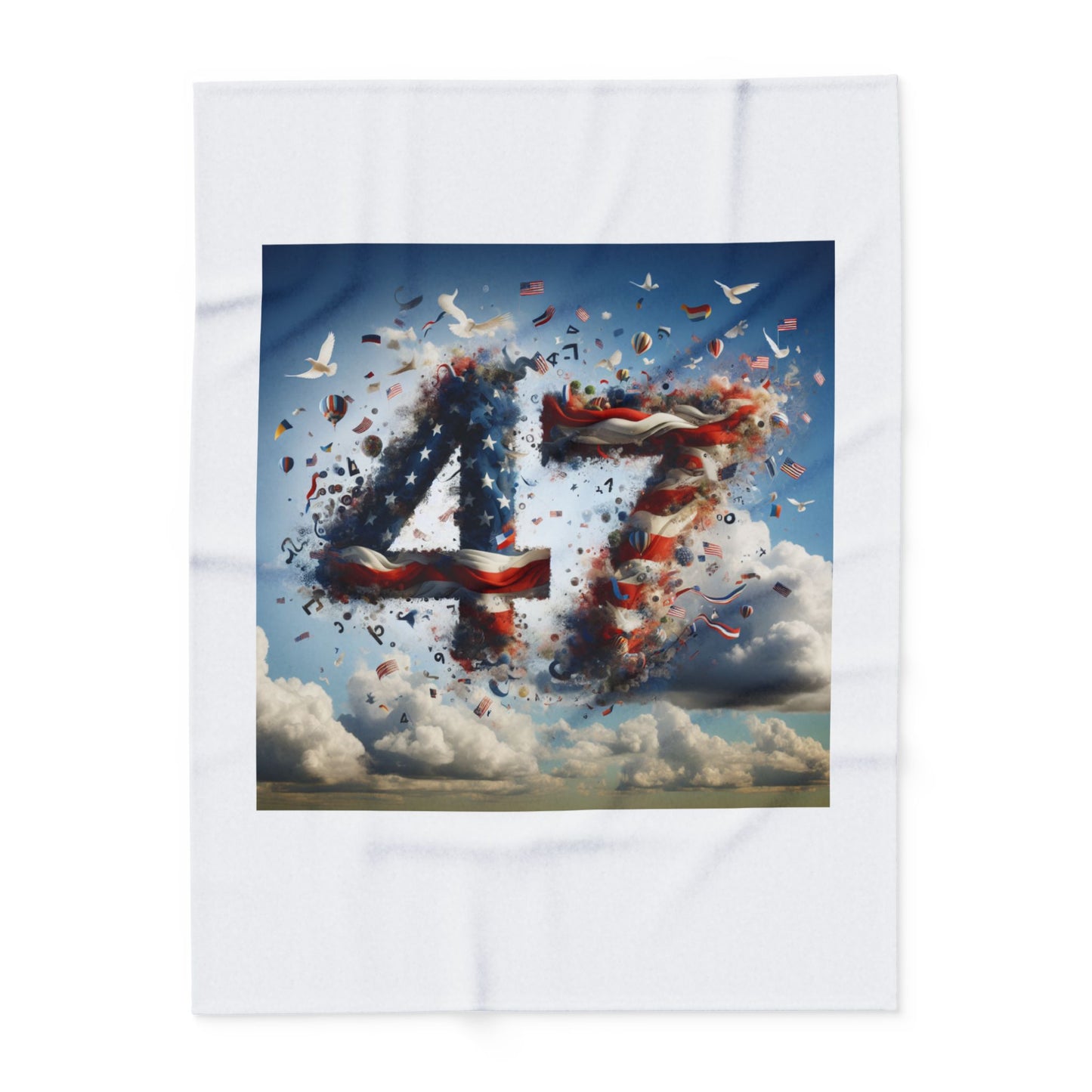 Fleece Blanket - Patriot 47 American Freedom Celebration