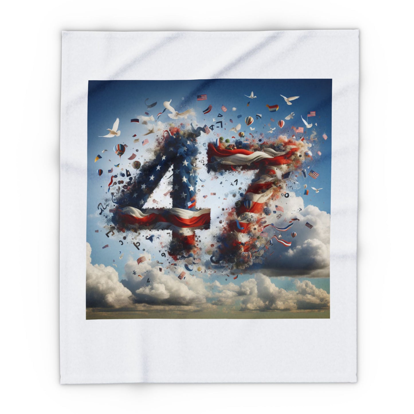 Fleece Blanket - Patriot 47 American Freedom Celebration