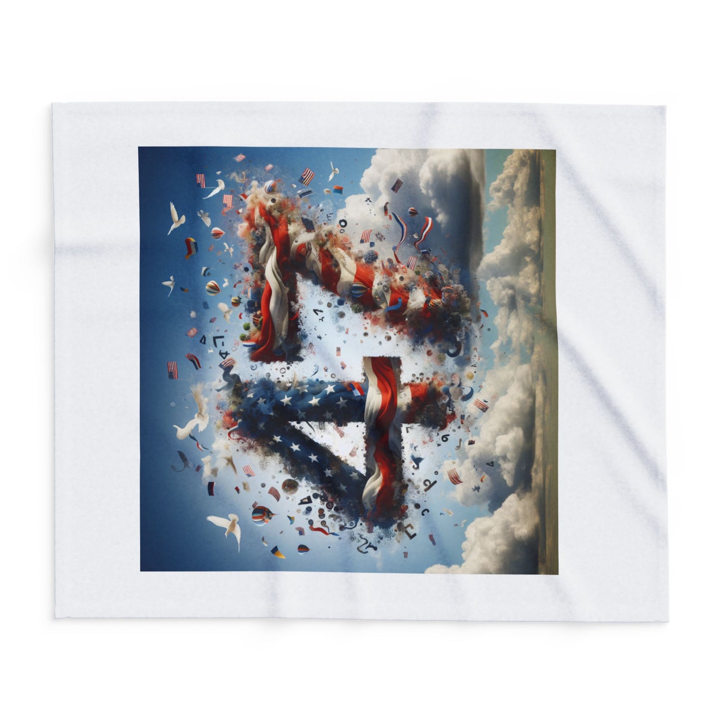 Fleece Blanket - Patriot 47 American Freedom Celebration